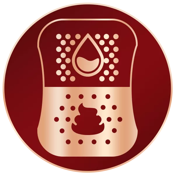 Công nghệ Dual Zone thấm hút 2 vùng riêng biệt