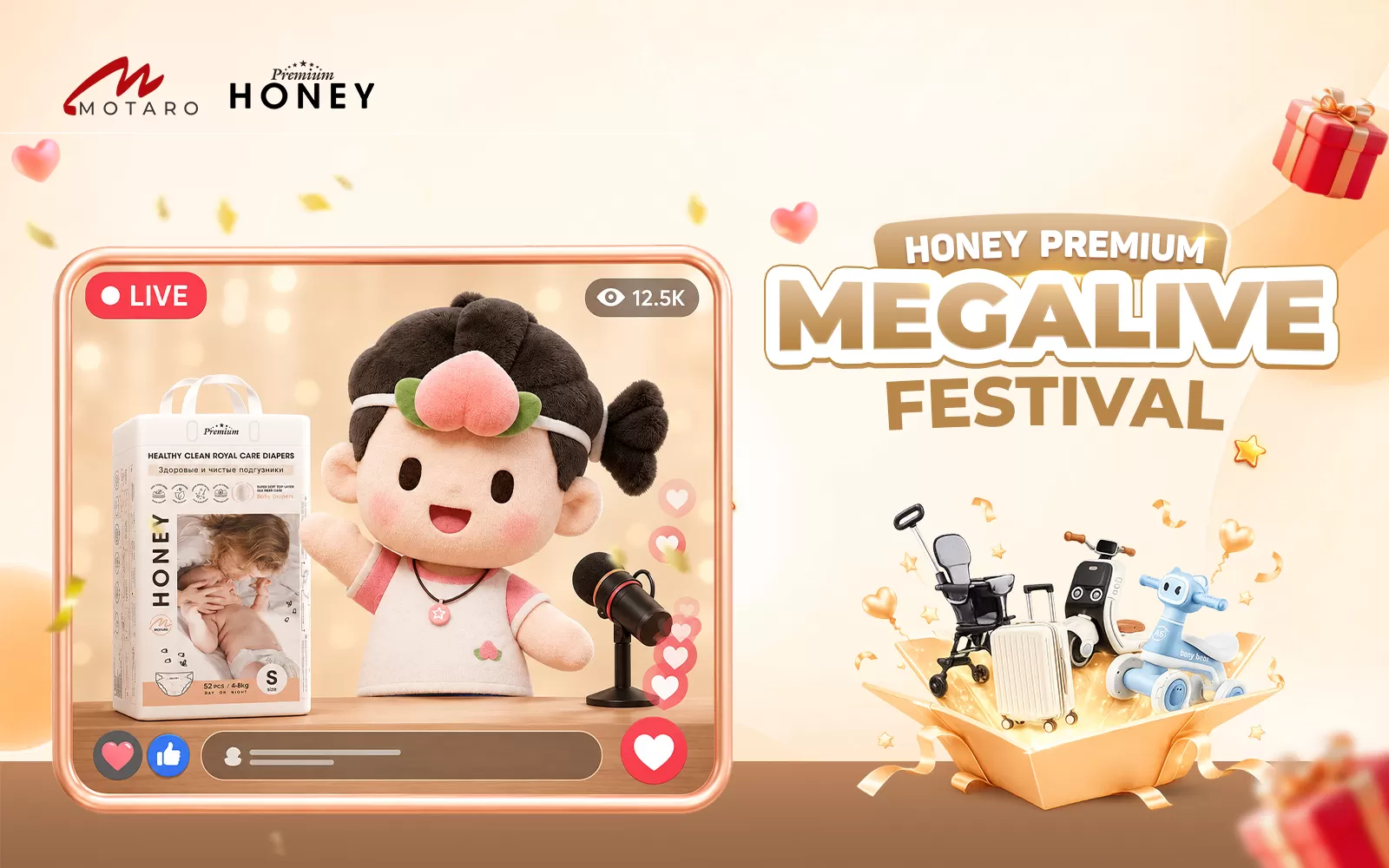 HONEY PREMIUM MEGALIVE FESTIVAL BÙNG NỔ CÙNG 350 SHOP MẸ & BÉ TRÊN TOÀN QUỐC