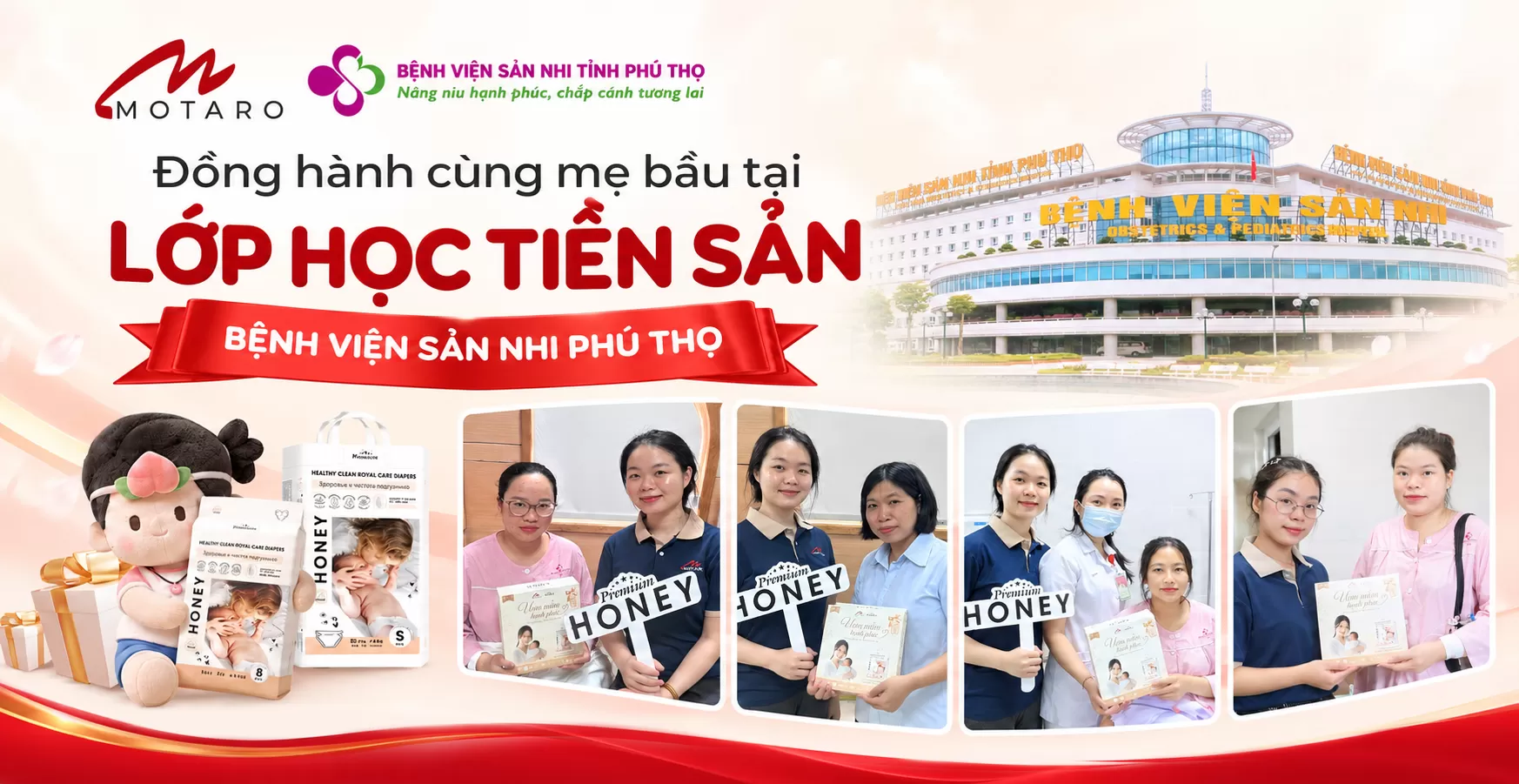MOTARO ĐỒNG HÀNH CÙNG MẸ BẦU TẠI BỆNH VIỆN SẢN NHI PHÚ THỌ