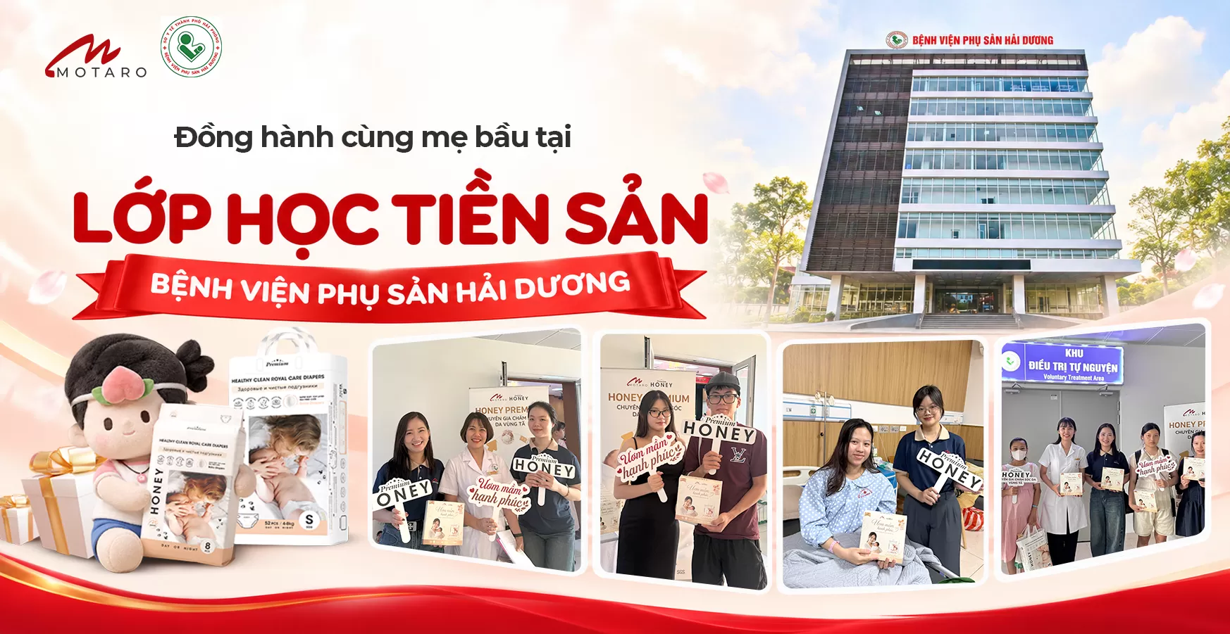 MOTARO ĐỒNG HÀNH CÙNG MẸ BẦU TẠI LỚP HỌC TIỀN SẢN BỆNH VIỆN PHỤ SẢN HẢI DƯƠNG