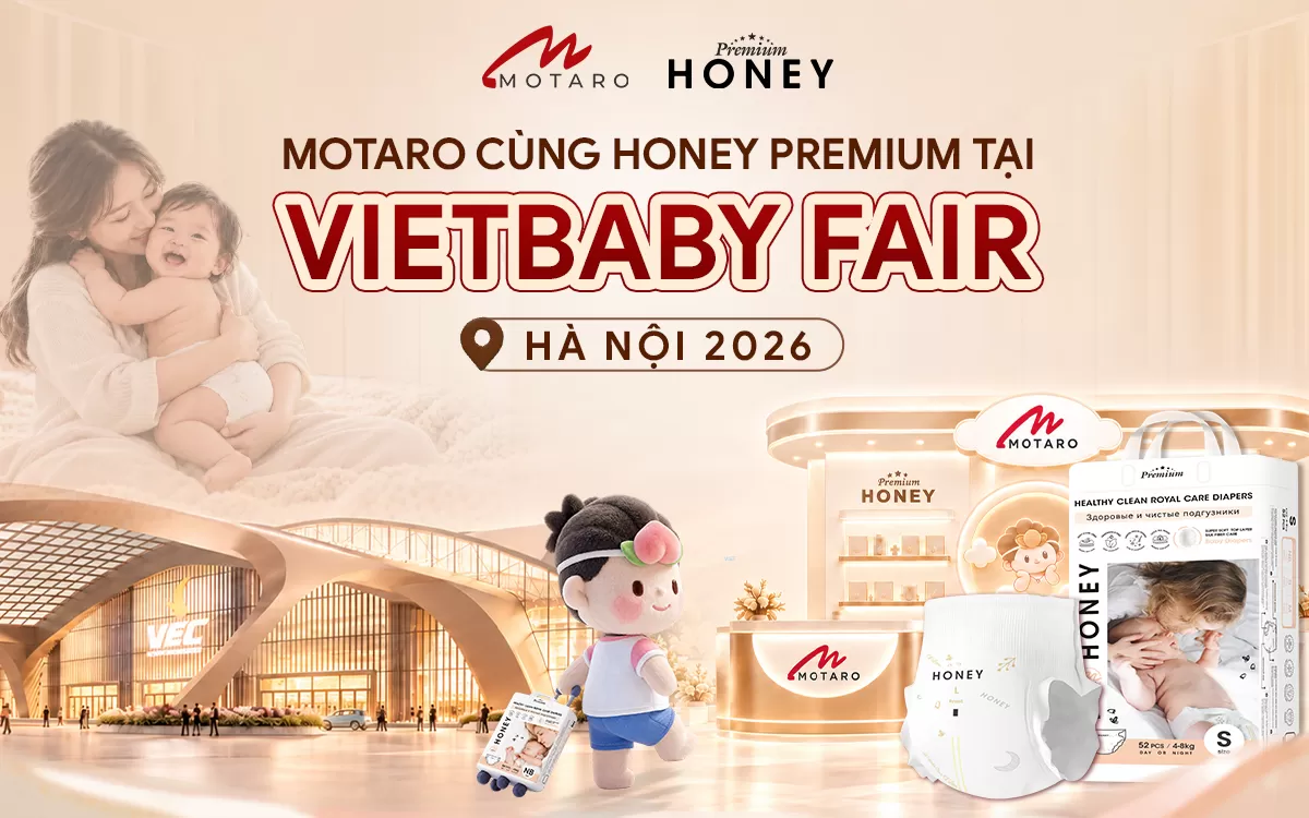[BÁO ĐIỆN TỬ VTV] MOTARO GROUP ĐƯA THƯƠNG HIỆU HONEY PREMIUM ĐẾN GẦN VỚI CỘNG ĐỒNG MẸ VÀ BÉ TẠI VIETBABY FAIR HANOI 2026