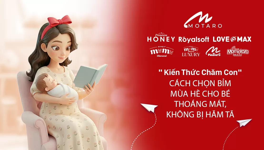 CÁCH CHỌN BỈM MÙA HÈ CHO BÉ THOÁNG MÁT, KHÔNG BỊ HĂM TÃ