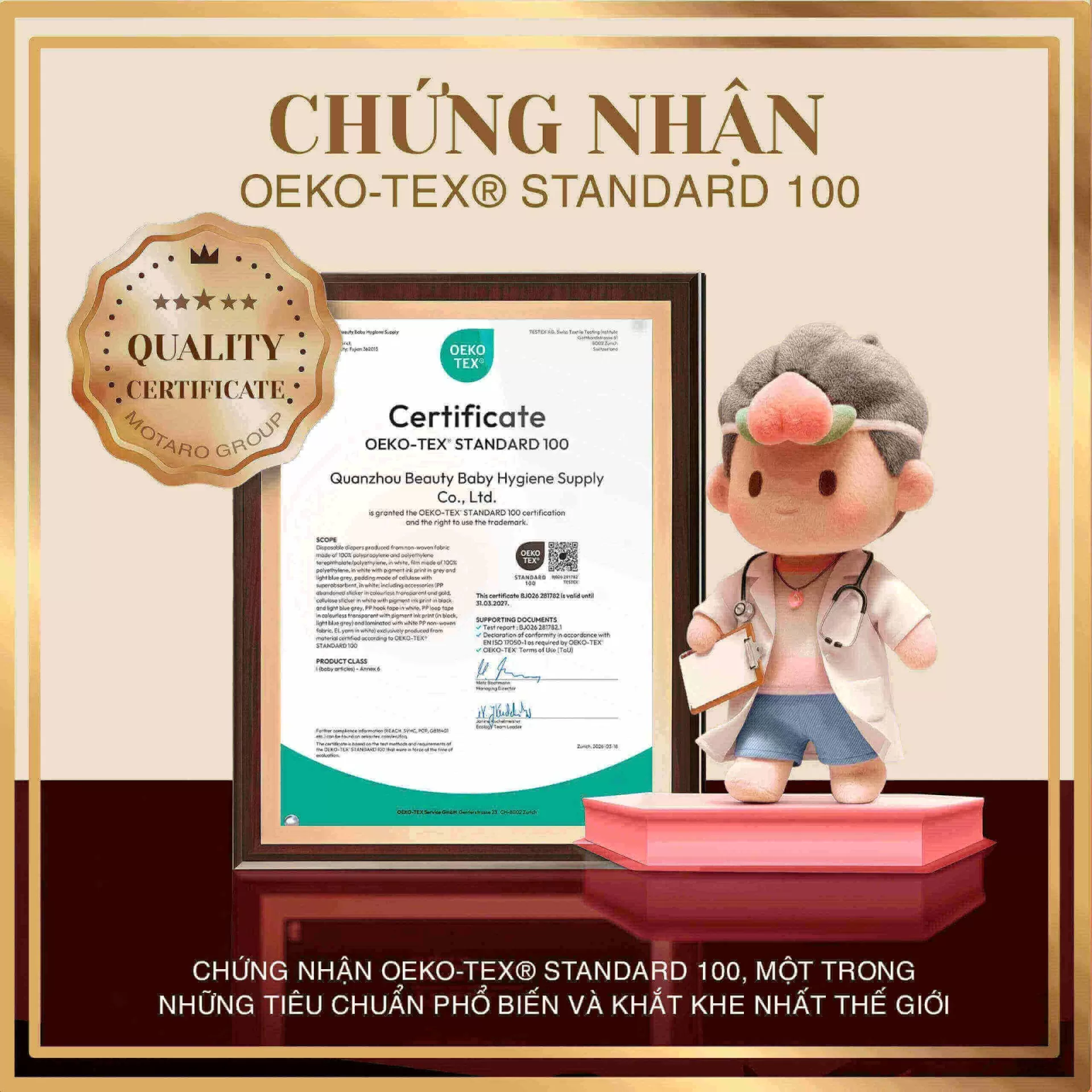 GIẢI MÃ CHỨNG NHẬN OEKO-TEX STANDARD 100 CẤP ĐỘ 1 CỦA SẢN PHẨM NHÀ MOTARO