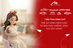 TRẺ SƠ SINH NÊN MẶC TÃ BỈM HAY MIẾNG DÁN THÌ TỐT HƠN?