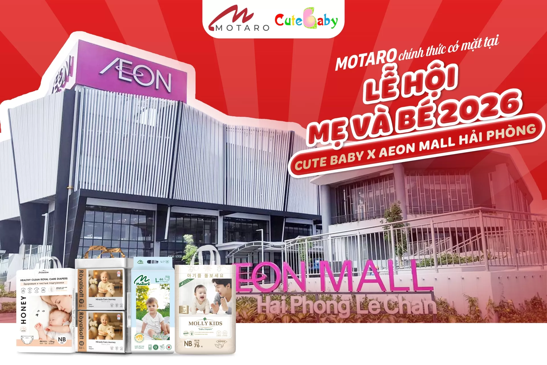 MOTARO CHÍNH THỨC CÓ MẶT TẠI LỄ HỘI MẸ & BÉ 2026 – AEON MALL HẢI PHÒNG