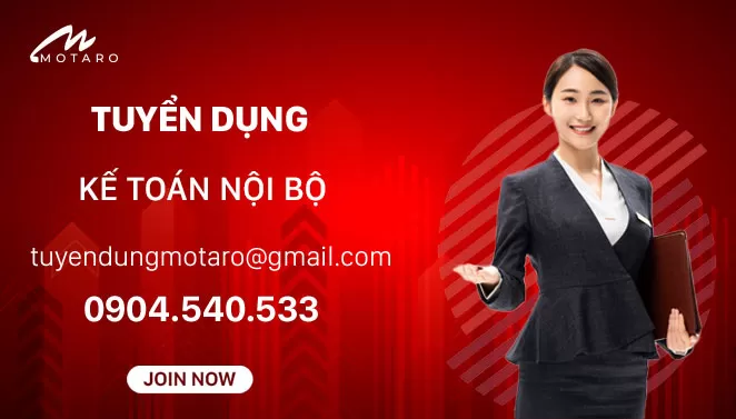 TUYỂN DỤNG KẾ TOÁN NỘI BỘ – THU NHẬP 12–15 TRIỆU/THÁNG