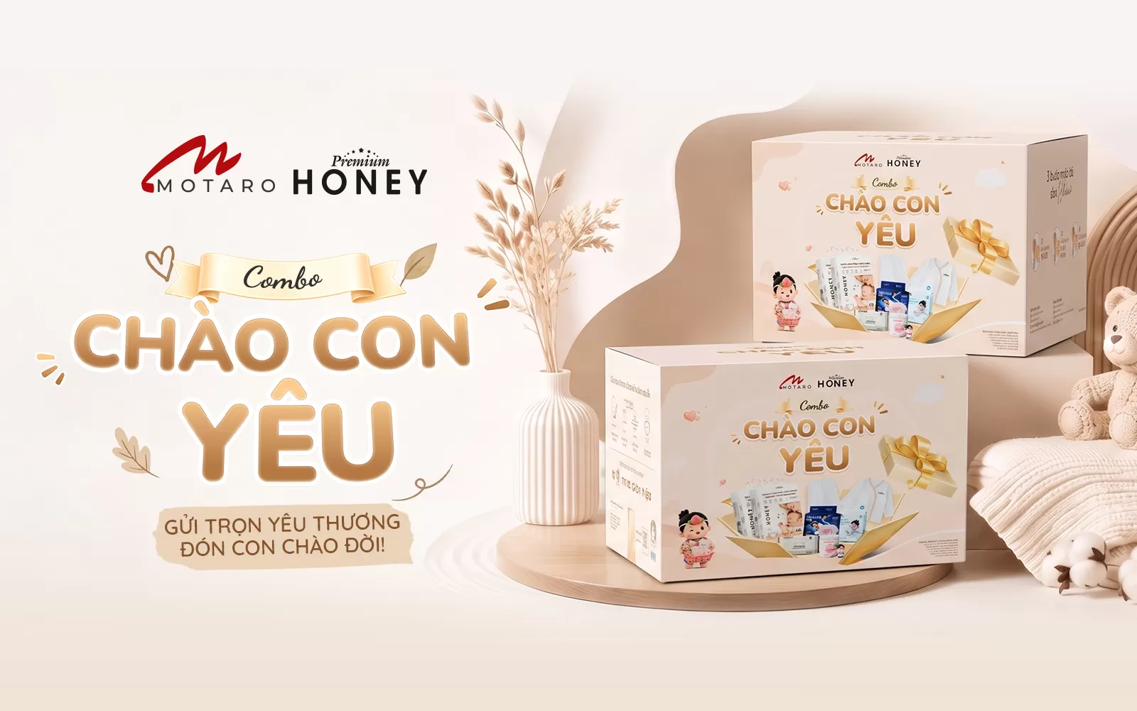 HONEY PREMIUM RA MẮT COMBO “CHÀO CON YÊU” – MUA 2 ĐƯỢC 7, THÊM ĐỦ ĐẦY CHO NGÀY ĐÓN BÉ